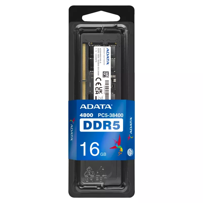 SO-DIMM 16 GB DDR5-4800 , Arbeitsspeicher schwarz, AD5S480016G-S, Premier