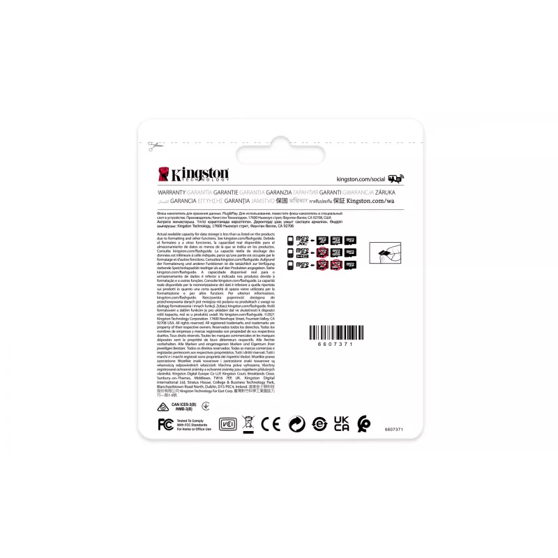 Kingston Technology 64 GB microSDXC Industrial C10 A1 pSLC Karte + SD-Adapter