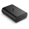 HP 600Q7AA 65-W-GaN-USB-C-Laptop-Ladegerät, 2× USB-C, 20 V, Schwarz