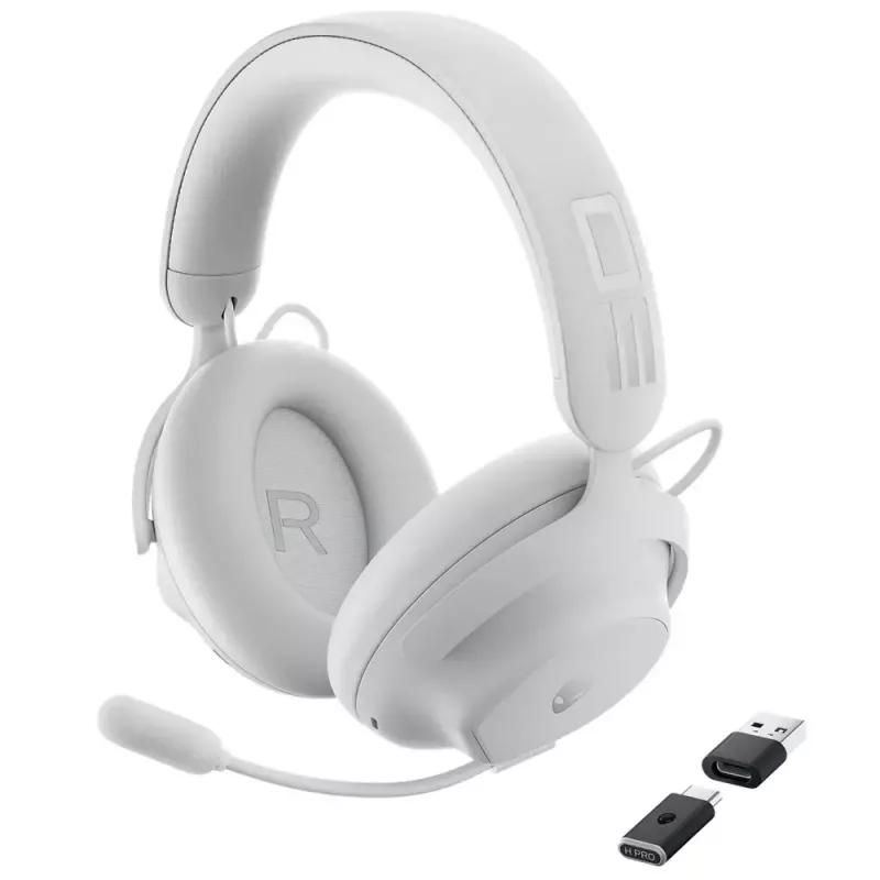 Alienware PRO-HS-G-DEAM Headset Kabelgebunden & Kabellos Kopfband Gaming USB Type-C Bluetooth Schwarz, Weiß