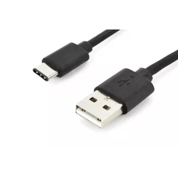 DIGITUS ASSMANN USB Typ-C Verbindungskabel, Typ C auf A M/M, 1m 3A, 480MB, Version 2.0, schwarz