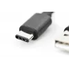 DIGITUS ASSMANN USB Typ-C Verbindungskabel, Typ C auf A M/M, 1m 3A, 480MB, Version 2.0, schwarz
