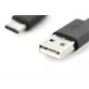 DIGITUS ASSMANN USB Typ-C Verbindungskabel, Typ C auf A M/M, 1m 3A, 480MB, Version 2.0, schwarz