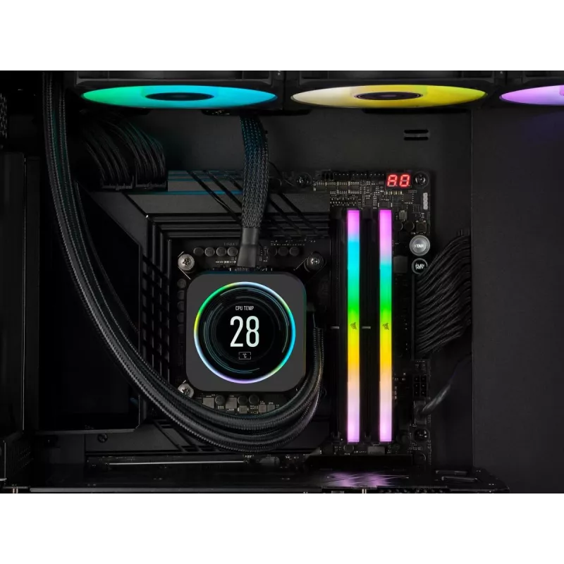 Corsair Vengeance RGB 32 GB (2x16 GB) DDR5-6000 CL38 Arbeitsspeicher-Kit, Schwarz