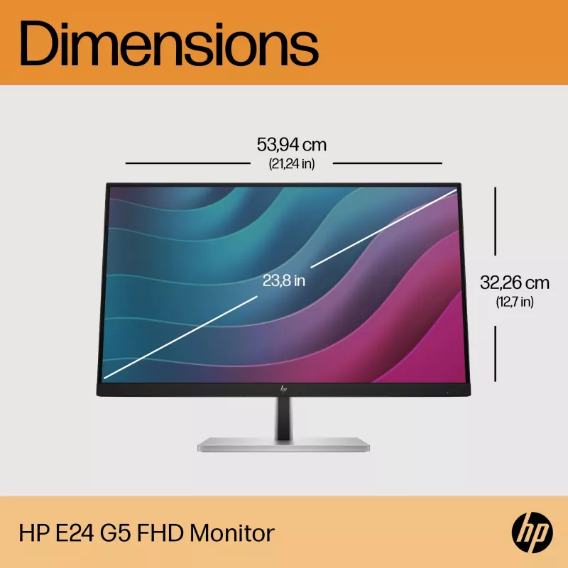 Monitor HP E-Series E24 G5 23,8 Zoll Full HD LCD 1920x1080