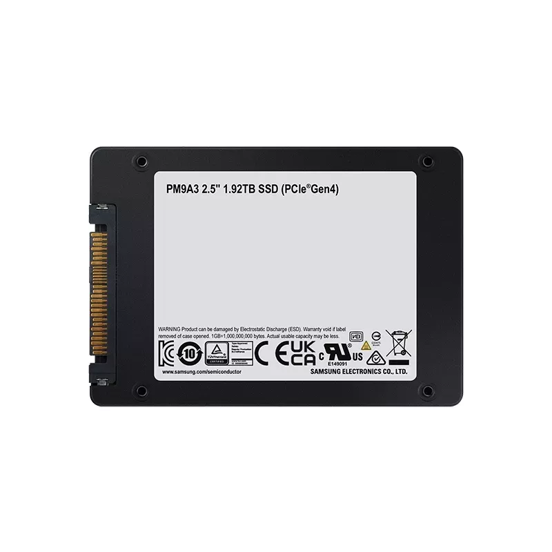 Samsung PM9A3 1,92 TB 2,5 Zoll PCI Express 4.0 NVMe V-NAND TLC