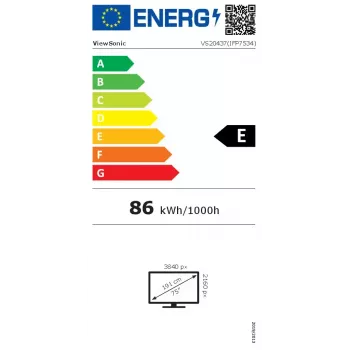 Viewsonic IFP7534 interaktives Whiteboard 190,5 cm (75 Zoll) 3840 x 2160 Pixel Touchscreen Schwarz