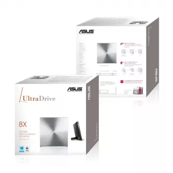 ASUS SDRW-08U5S-U optisches Laufwerk DVD Super Multi DL Metallic
