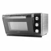 Caso TO 20 Design-Oven elektrischer Mini-Backofen, 20 l, 1500 W, Umluft, Drehspieß, Timer, bis 230 °C, Cool-Touch-Gehäuse, Schwarz