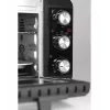 Caso TO 20 Design-Oven elektrischer Mini-Backofen, 20 l, 1500 W, Umluft, Drehspieß, Timer, bis 230 °C, Cool-Touch-Gehäuse, Schwarz