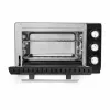 Caso TO 20 Design-Oven elektrischer Mini-Backofen, 20 l, 1500 W, Umluft, Drehspieß, Timer, bis 230 °C, Cool-Touch-Gehäuse, Schwarz