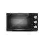 Caso TO 20 Design-Oven elektrischer Mini-Backofen, 20 l, 1500 W, Umluft, Drehspieß, Timer, bis 230 °C, Cool-Touch-Gehäuse, Schwarz