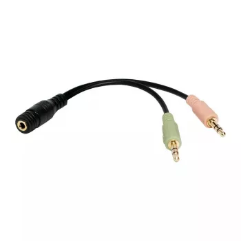 Audiokabel LogiLink CA0020 0,15 m 3,5 mm 2 x 3,5 mm Schwarz