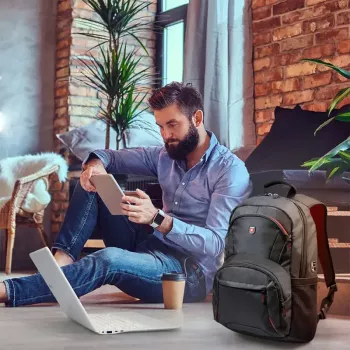 Freizeitrucksack Port Designs Houston Schwarz Stoff