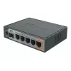 MikroTik RB760iGS hEX S kabelgebundener Router, 5x Gigabit RJ45, 1x SFP, 1x USB 2.0, PoE-Ausgang, Schwarz