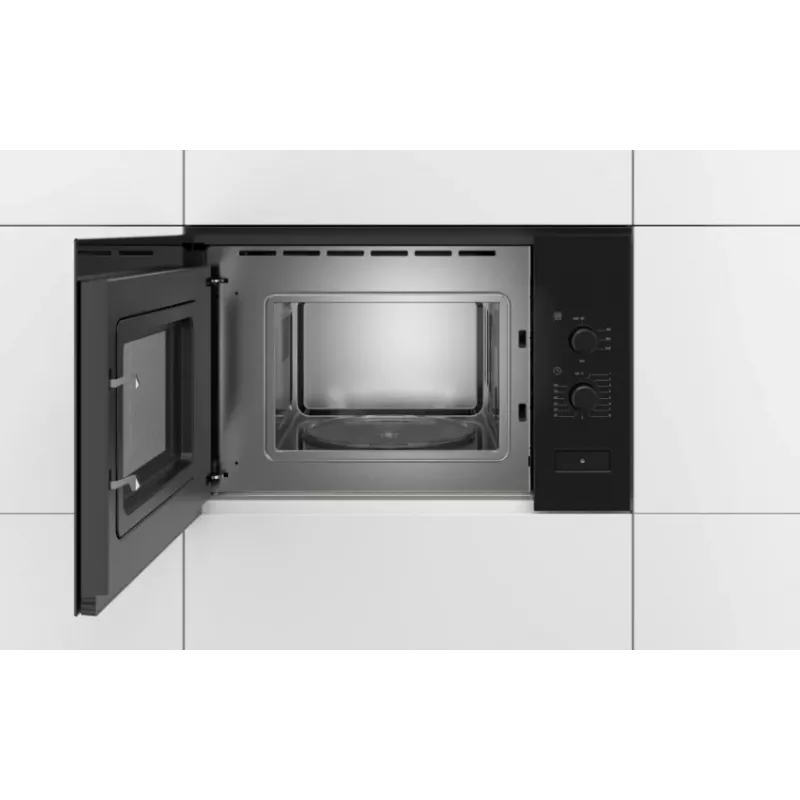 Einbau-Solo-Mikrowelle Bosch Serie 4 BFL520MB0 — 800 W, 20 l, Drehregler, Schwarz