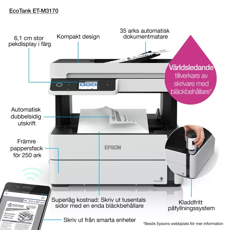 Multifunktionsdrucker Epson EcoTank ET-M3170 Tintenstrahl Monodruck