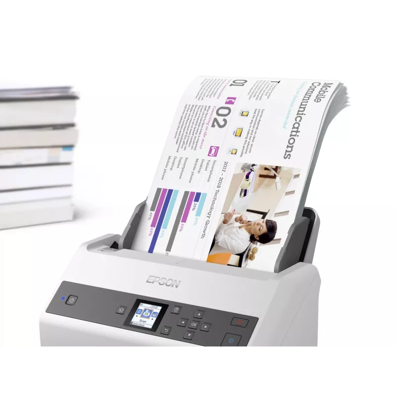 Epson WorkForce DS-870 Einzugsscanner 600 x 600 DPI A4 Grau, Weiß