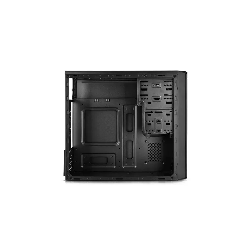 DeepCool Wave V2 DP-MATX-DPWAVE2 Mini-Tower-PC-Gehäuse, Micro ATX/Mini-ITX, Grafikkarte bis 320 mm, CPU-Kühler bis 145 mm, ohne Netzteil, Schwarz