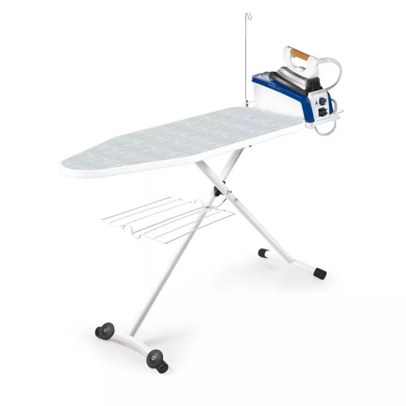 Polti Vaporella FPAS0001 Bügelbrett, 122 x 43,5 cm, 7 Höhenstufen, Weiß
