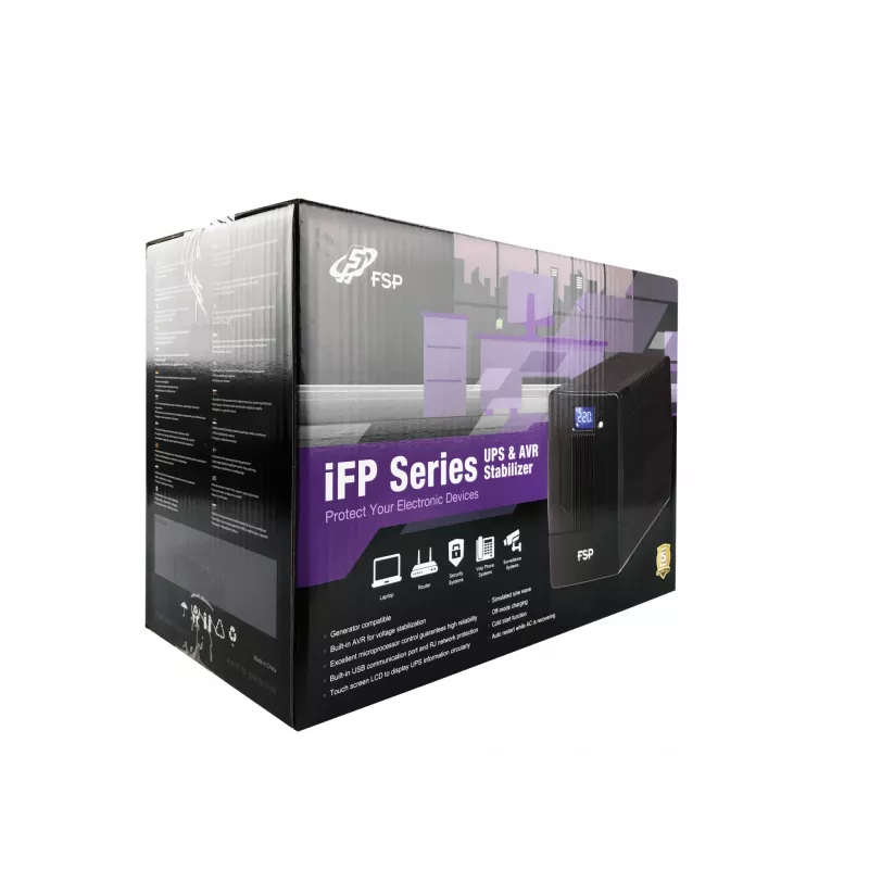 FSP iFP 2000 USV (unterbrechungsfreie Stromversorgung) Line-Interactive 2 kVA 1200 W 2 AC-Ausgangsanschlüsse