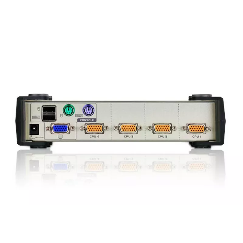 ATEN CubiQ CS84U 4-Port PS/2-USB VGA KVM-Switch, 2048 x 1536 (QXGA), inkl. KVM-Kabel