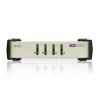 ATEN CubiQ CS84U 4-Port PS/2-USB VGA KVM-Switch, 2048 x 1536 (QXGA), inkl. KVM-Kabel