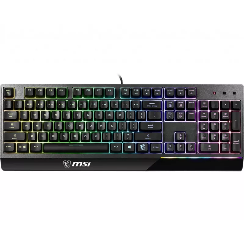 MSI Vigor GK30 Gaming-Tastatur USB QWERTY US International Schwarz