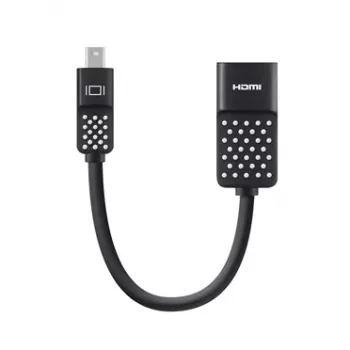 Belkin F2CD079bt Mini-DisplayPort-auf-HDMI-Adapter, 4K, 12,7 cm, Schwarz