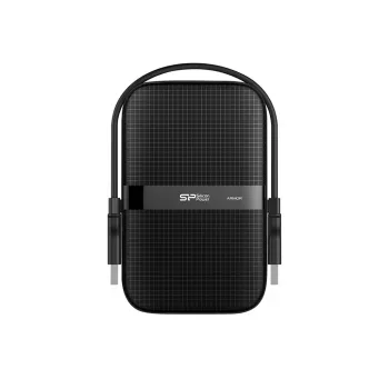 Externe 2,5-Zoll-Festplatte Silicon Power Armor A60 1 TB USB 3.2 Gen 1 (USB-A) Schwarz, stoßfest