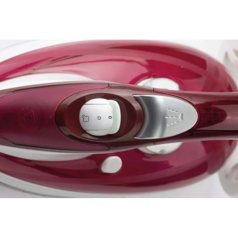 Gorenje SIH3000RBC Dampfbügeleisen, 3000 W, Keramiksohle, 350 ml Wassertank, 40 g/min Dampf, 1,6 kg, Rot/Weiß