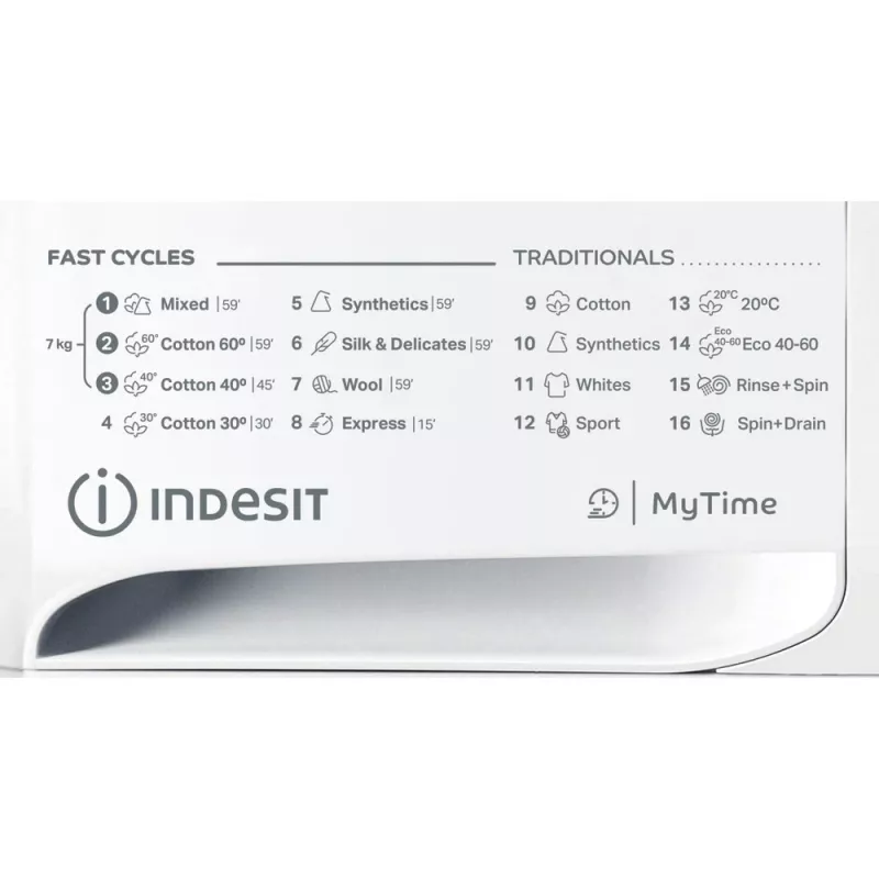 Indesit MTWE 71252 WK EE Waschmaschine Frontlader 7 kg 1151 U/min Weiß