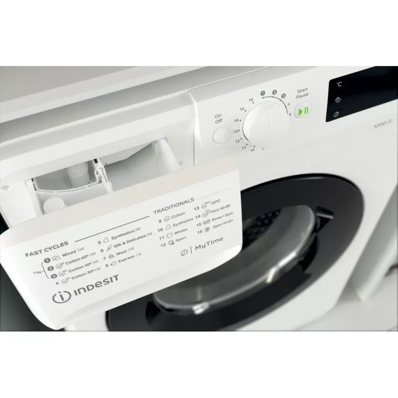 Indesit MTWE 71252 WK EE Waschmaschine Frontlader 7 kg 1151 U/min Weiß