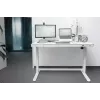 DIGITUS Elektrisch höhenverstellbarer Schreibtisch 120x60x12cm mit USB weiß