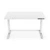 DIGITUS Elektrisch höhenverstellbarer Schreibtisch 120x60x12cm mit USB weiß
