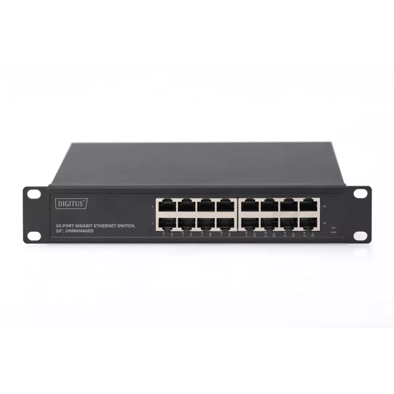 DIGITUS 16-Port Gigabit Ethernet Switch 10 Zoll unmanaged
