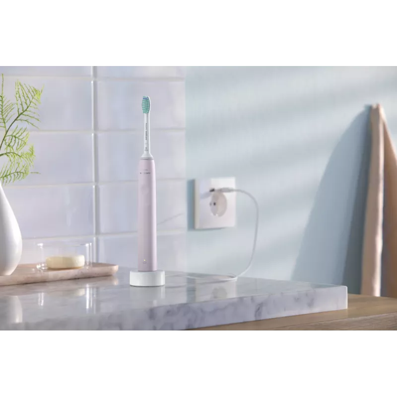 Philips Sonicare 3100 series 3100 series HX3675/15 2er-Pack schall-elektrische Zahnbürsten – Schwarz & Pink