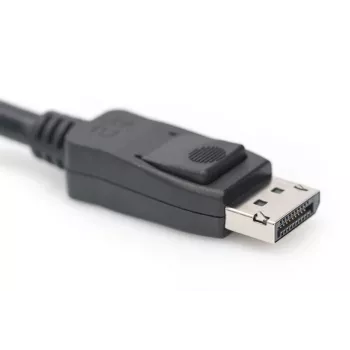 DIGITUS DisplayPort-Anschlusskabel, DP M/M, 3 m mit Verriegelung, Ultra HD 8K, Version 1.3/1.4, schwarz