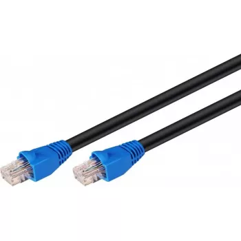 Netzwerkkabel Goobay CAT 6 U/UTP RJ-45 Cat6 15 m Schwarz