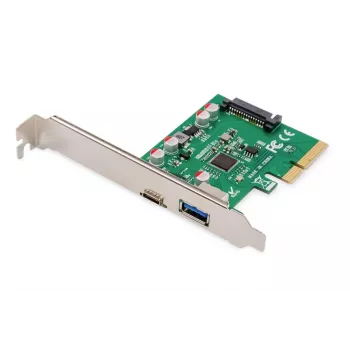DIGITUS PCIe-Karte USB-C + USB-A, bis zu 10 Gbit/s