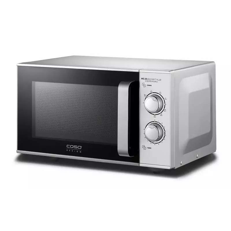 Mikrowelle Caso MG 25 Ecostyle, 25 L, 900 W, Grillfunktion, silber