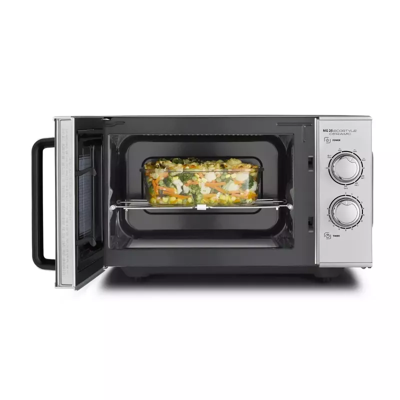 Mikrowelle Caso MG 25 Ecostyle, 25 L, 900 W, Grillfunktion, silber