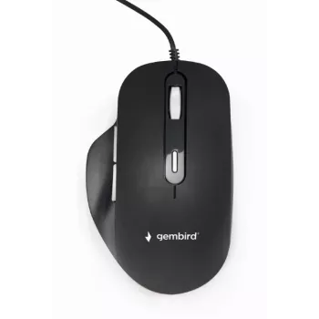 GEMBIRD Optische LED-Maus MUS-6B-02 kabelgebunden USB - 6 Tasten Rad schwarz