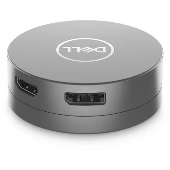 DELL 6-in-1 USB-C Multiport Adapter - DA305, Kabelgebunden, USB 3.2 Gen 2 (3.1 Gen 2) Type-C, 10,100,1000 Mbit/s, Silber, 3840 x 2160 Pixel, Dell