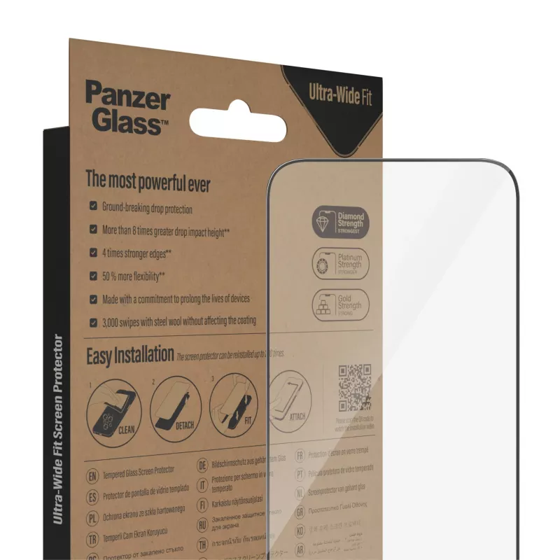 Bildschirmschutz PanzerGlass Apple iPhone 14 Pro Max Ultra-Wide Fit kratz- und stoßfest