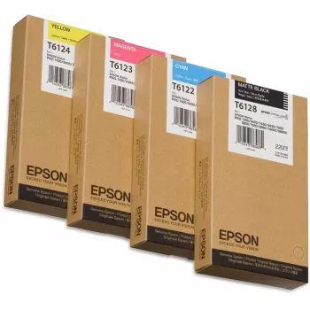 Epson Einzelpackung Gelb T612400 220 ml, Gelb, Pigmenttinte, 220 ml, 1 Stk.