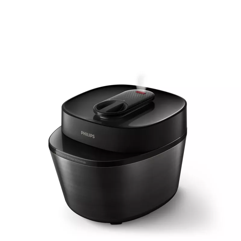 Philips All-in-One Cooker HD2151/40 Multikocher, 5 l, 1000 W, Schwarz