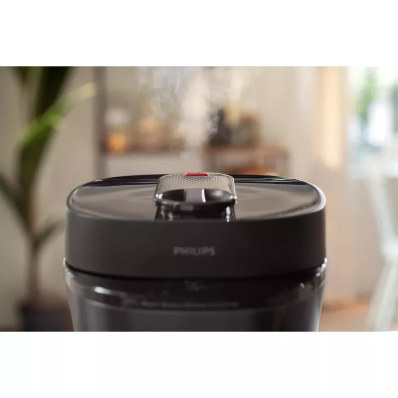 Philips All-in-One Cooker HD2151/40 Multikocher, 5 l, 1000 W, Schwarz