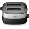 Philips Daily Collection HD2517/90 Toaster, 2 Schlitze, 830 W, Schwarz/Silber