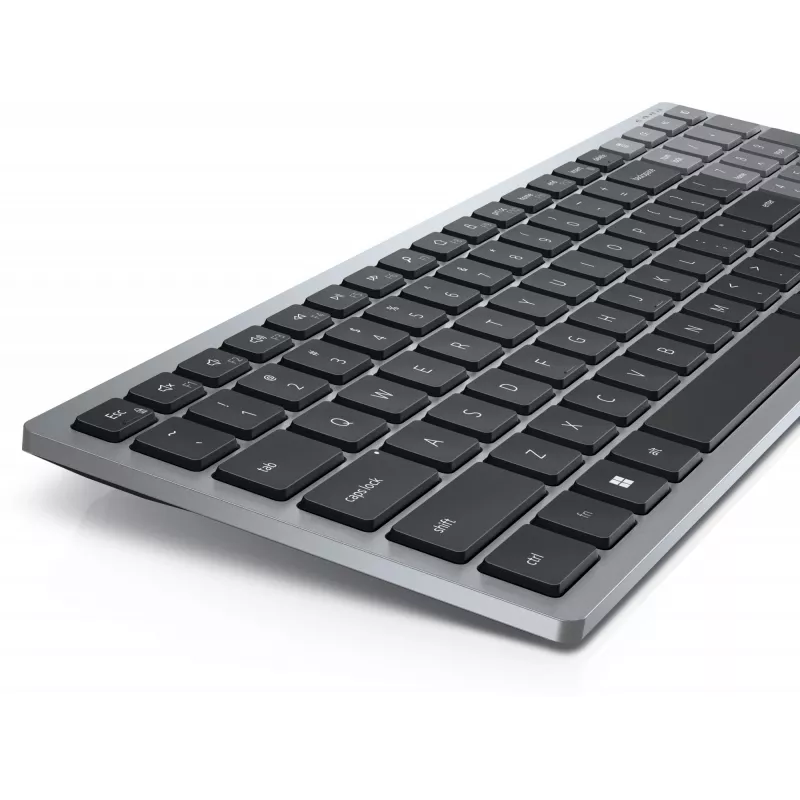 Dell Pro Plus Compact KB740 – Full-Size (100%), RF Wireless + Bluetooth, Russisch QWERTY, Schwarz/Grau